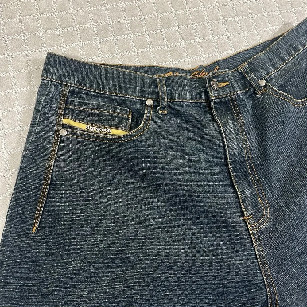 Old Skool Y2K Denim Jean Shorts Mens‎ 36 Skater Southpole JNCO Jorts